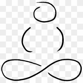 Line Art, HD Png Download - meditation png