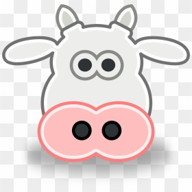 Tango Style Cow Head - Cow Clipart Easy, HD Png Download - cow head png