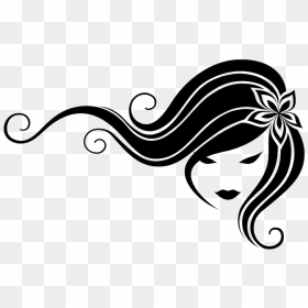 Clip Art Hair Silhouette Openclipart Illustration - Hairdresser, HD Png Download - girl hair png