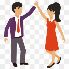 Excited Clipart Happy Man - Man And Woman Cartoon Transparent, HD Png Download - happy man png