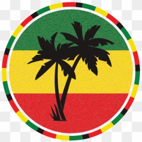 Jamaican Palm Tree Flag - Reggae Png, Transparent Png - jamaican flag png