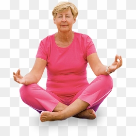 Senior Yoga Png - Sitting, Transparent Png - meditation png