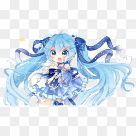 Snow Miku 2017 Chibi, HD Png Download - miku png