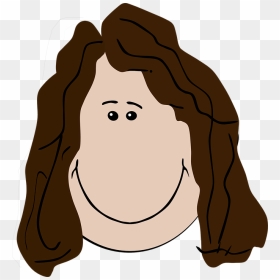 Ugly Girl With Long Brown Hair, HD Png Download - girl hair png