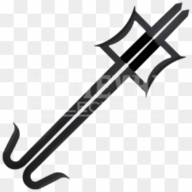 Black Chinese Hook Sword Clipart , Png Download - Chinese Hook Sword, Transparent Png - sword png black