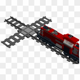 Train Track X-cross - Lego Train Track Crossing, HD Png Download - train track png