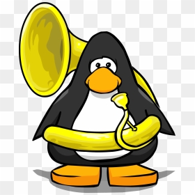 Penguin With Top Hat, HD Png Download - tuba png