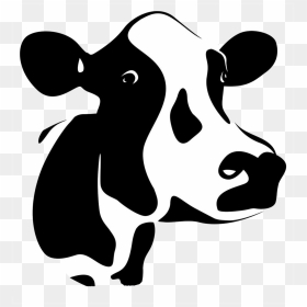 Jersey Cow Clipart - Cow Vector, HD Png Download - cow head png