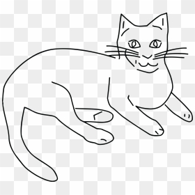 Free Clipart Of A Black And White Cat - Clipart Black And White Images Of Cat, HD Png Download - white cat png