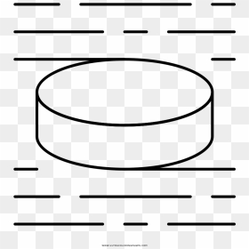 Hockey Puck Coloring Page - Line Art, HD Png Download - hockey puck png