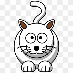 White Cat Clip Arts - Easy Drawings Of A Cat, HD Png Download - white cat png