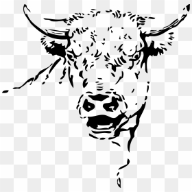 Bull Head, HD Png Download - cow head png