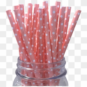 Kağıt Pipet, HD Png Download - white polka dots png