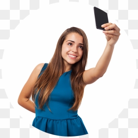 Girl Selfie Png - Girl Taking Selfie Png, Transparent Png - girl hair png