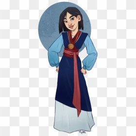 Mulan, In The Outfit She Worse At The End Of The Film - Mulan End Of Movie Outfit, HD Png Download - mulan png