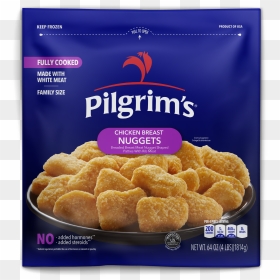 Breaded Chicken Nuggets - Pilgrims Breaded Chicken Wings, HD Png Download - chicken nuggets png