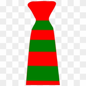 Christmas Neck Tie Striped Green And Red Svg Clip Arts - Christmas Tie Clipart Png, Transparent Png - red tie png