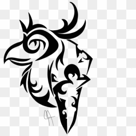 Chocobo Tribal Tattoos 5 By Lisa - Final Fantasy Xv Chocobo Art, HD Png Download - tribal tattoo png