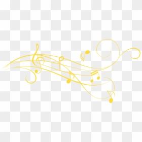Listen To Our Nonpro Background Music - Yellow Music Notes Png, Transparent Png - music notes transparent png