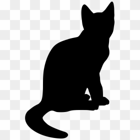 Free Download Black Cat Drawing Clipart Cat Clip Art - Drawings Of A Black Cat, HD Png Download - white cat png