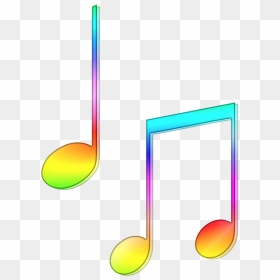 Colorful Music Note Png, Transparent Png - music notes transparent png