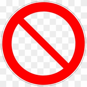 Red Prohibition Symbol - Not Allowed Png, Transparent Png - radiation symbol png