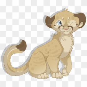 Mountain Lion Cub By Mbpanther - Cute Mountain Lion Drawing, HD Png Download - mountain lion png