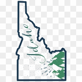 Transparent Mountain Outline Png - Idaho Outline, Png Download - mountain outline png