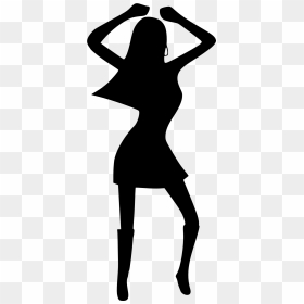 Dance Party Disco Silhouette - Disco Dancing Clip Art, HD Png Download - party girl png