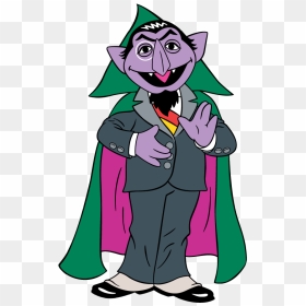 Clipart Of Count, Street And Von - Count Von Count Cartoon, HD Png Download - sesame street png