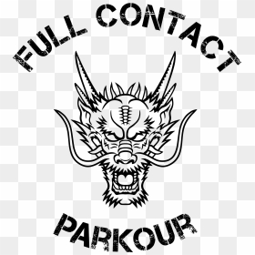 Drawn Symbol Parkour - Dragon Head Tattoo, HD Png Download - dragon tattoo png