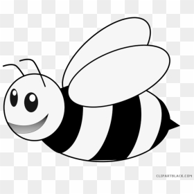Bees Clipart Black And White - Honeybee Clipart Black And White, HD Png Download - bee clipart png