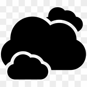 Clouds Black Storm Weather Symbol - Black Png Images Clouds, Transparent Png - storm clouds png
