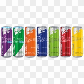 Red Bull Editions - Red Bull All Flavors, HD Png Download - red bull png