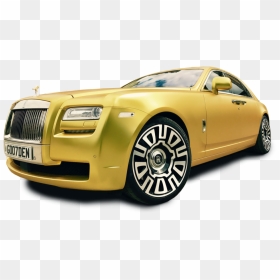 Gold Rolls Royce Ghost, HD Png Download - rolls royce png