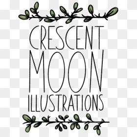 Crescent Moon Illustrations - Calligraphy, HD Png Download - cresent moon png