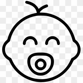 Baby Face Avatar Happy Family - Baby Icon Png, Transparent Png - black baby png
