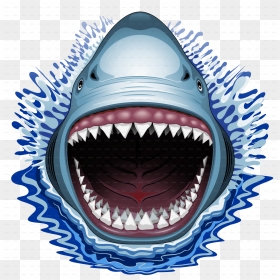 Com C-shark Jaws At - Shark Jaws, HD Png Download - jaws png