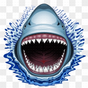 #jaws #shark #doyouhavefood - Cartoon Shark Mouth Png, Transparent Png ...