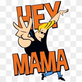 Johnny Bravo Hey Mama Juniors T-shirt - Johnny Bravo Hey There Mama, HD Png Download - johnny bravo png
