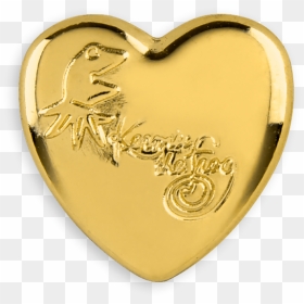 2010 - Variety Gold Heart Pins Kermit, HD Png Download - gold heart png