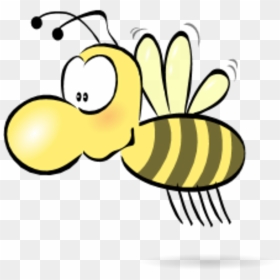 Flying Bee Clipart - Bee With A Nose, HD Png Download - bee clipart png