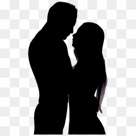 Embracing Couple Silhouette Clip Arts - Man And Woman Hugging Silhouette, HD Png Download - couple silhouette png