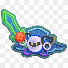 Kirbys Epic Yarn Artwork - Kirby Extra Epic Yarn Meta Knight, HD Png Download - meta knight png