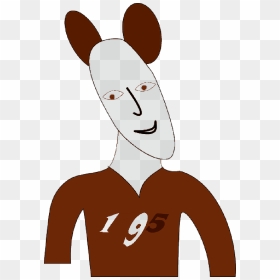 Red, Mouse, Happy, Man, Person, Cartoon, Shirt, Rabbit - Clip Art, HD Png Download - happy man png