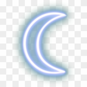 #moon #neon #remixit #trending #trendingstickers #trendingsticker - Crescent, HD Png Download - cresent moon png