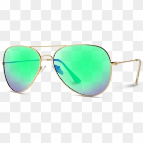Classic Polarized Aviator Sunglasses, Cool Sunglasses - Reflection, HD Png Download - cool sunglasses png