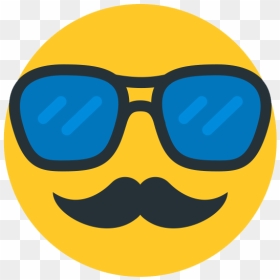 Cool Whatsapp Hipster Emoji Png Photos - Smiley, Transparent Png - cool sunglasses png