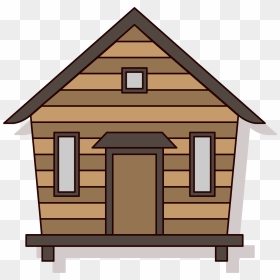 Log Cabin House A - Wood House Clip Art, HD Png Download - cabin png