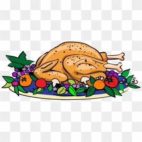Cooked Turkey Clipart Black And White Svg Freeuse Download - Cooked ...